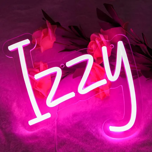 Vista 18 de Letrero de neón con el nombre Brianna para decoración de pared, luz de neón LED con el nombre Brianna para dormitorio de niños, decoración de fiesta