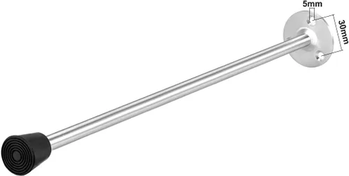 Vista 3 de uxcell Tope de puerta Parachoques Protector de pared Amortiguación de sonido Montaje en pared w Punta de goma 11.811 in Largo 2pcs