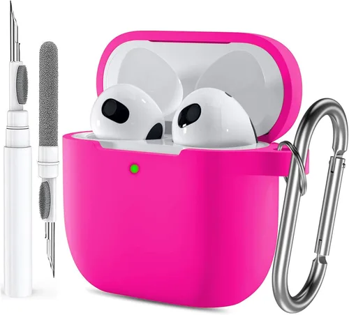 Vista 10 de Funda para Airpods Pro 2/1 Gen para hombres, mujeres y niñas, funda compatible con Airpods Pro de 2ª/1ª generación, funda protectora de silicona