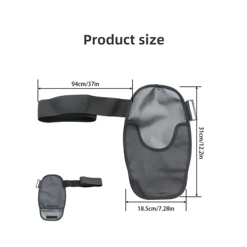 Vista 2 de Fundas para bolsa de ostomía, ajustable, portátil, para colostomía, impermeable, para estoma de ducha, con cinturón de soporte elástico ajustable