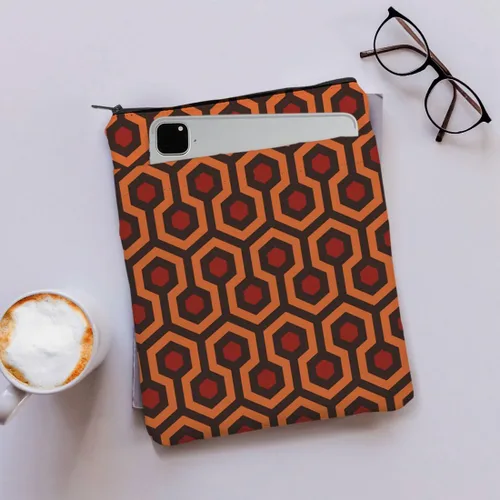 Vista 4 de MAOFAED Funda de libro de regalo inspirada en películas de terror con cremallera y protector de libros para amantes de los libros