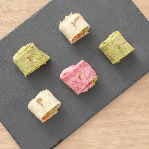 Vista 8 de Restaurantware Pinchos de bambú de 2.5 pulgadas, 1000 púas de bambú desechables resistentes – Cabeza de paleta resistente de bambú para aperitivos