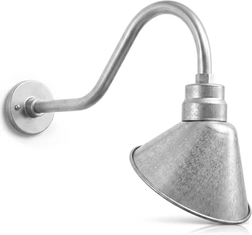 Vista 35 de Luz de letrero de cuello de cisne con pantalla angular negra satinada, 5000 Negro satinado (1 paquete)