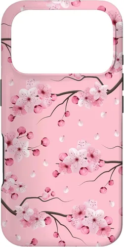 Vista 30 de Japanese Cherry Blossom Floral Flower Pattern Pastel Pink Case for iPhone 17