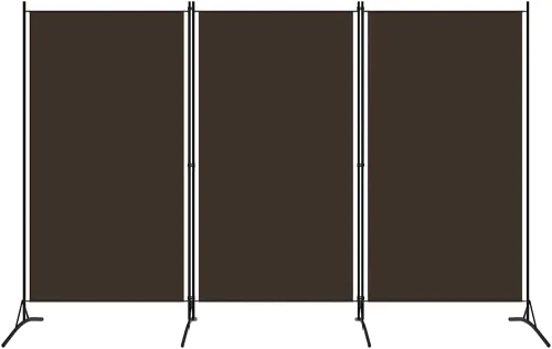 Vista 17 de 6 Panel Folding Room Divider Privacy Screen 204.7x70.9 Black