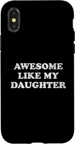 Vista 5 de Awesome Like My Daughter Funny for Mom or Dad Parent Case for iPhone 17