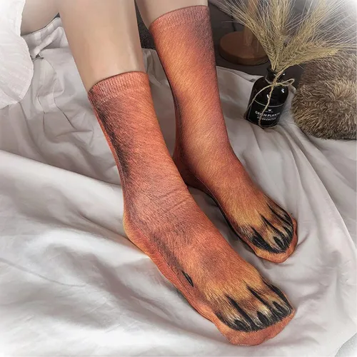 Vista 6 de White Elephant Gifts for Adults Funny Animal Paw Socks Gag Gifts Christmas Stocking Stuffers for Men Women Him Teens