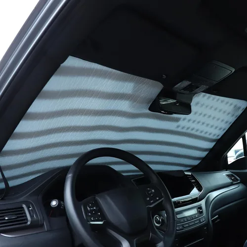 Vista 4 de Parasol para parabrisas para Honda Pilot 2016-2022/Ridgeline 2017-2025/Passport 2019-2025, parasol plegable para ventana delantera, protector solar