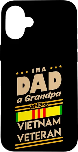 Vista 23 de Funda de regalo para iPhone 13 Pro Max I'm a Dad Grandpa And Vietnam Veteran Cool Soldier