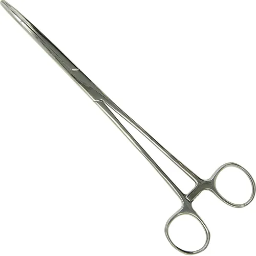 Vista 12 de Pinzas hemostáticas Kelly de precisión, pinzas de bloqueo, plateadas, acero inoxidable rectas y curvas (curvadas, 10,2 cm)