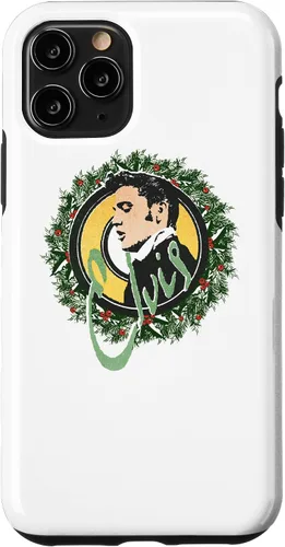Vista 10 de Funda con corona de Navidad oficial para iPhone 14 Elvis Presley