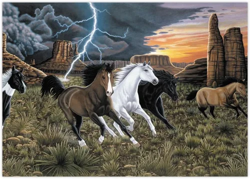 Vista 2 de Royal Brush - Kit de pintura por números junior de 15.25 x 11.25 pulgadas, tamaño grande, Thunder Run