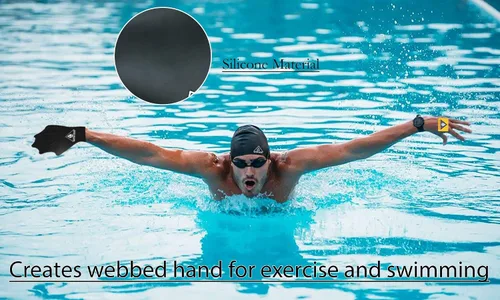 Vista 7 de Water Gear Guantes de silicona Force - Guantes Aqua Fitness - Ideal para entrenamientos y buceo - Diseñado con agarre mejorado