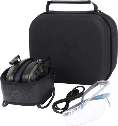 Vista 5 de co2CREA Estuche rígido de viaje para Howard Leight Impact Sport OD Orejeras eléctricas para gafas de seguridad Genesis Sharp-Shooter