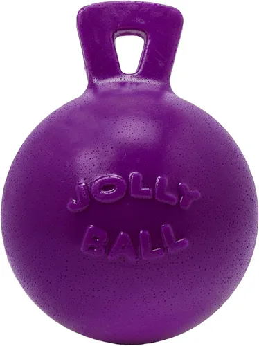 Vista 6 de Jolly Pets Tug-n-Toss - Pelota de juguete resistente para perros con asa, 4.5 pulgadas/pequeña, azul (445 BL)