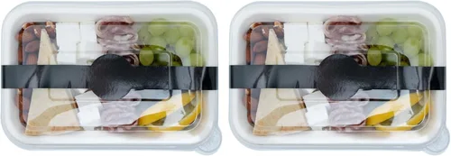 Vista 23 de Restaurantware RW Base 12 x 1.5 Pulgadas Bandas de Embalaje 100 Bandas Adhesivas para la Cintura - Etiqueta Adhesiva de Papel Blanco Fuerte