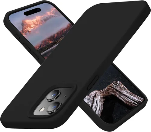 Vista 21 de Cordking Funda diseñada para iPhone 15 Pro Max, funda de silicona ultradelgada a prueba de golpes con [forro de microfibra suave antiarañazos], 6.7