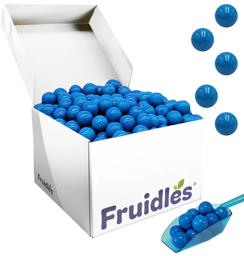 Vista 10 de Fruidles Bolas de goma de mascar con sabor a batido de arándanos, golosinas para bufé de dulces, recambios de tamaño de máquina, certificado Kosher