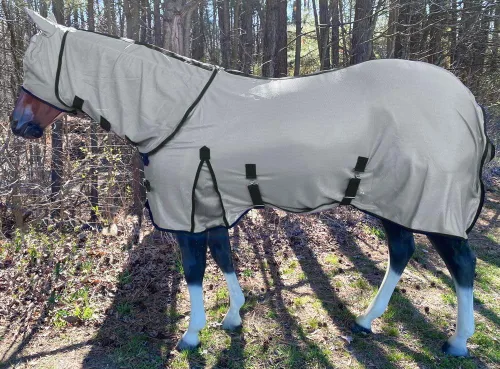 Vista 3 de Sábana combinada para el cuello con correas para las piernas y máscara a juego
