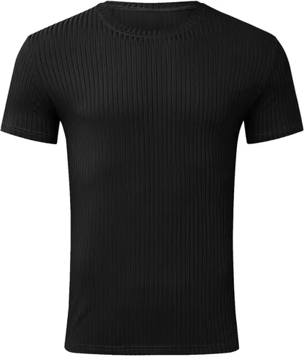 Vista 5 de Masbird Camisas para hombre, camisetas de manga corta Henley, casual, cuello en V, playa, renacentista, vikingo, hippie