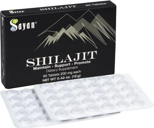 Vista 3 de Sayan Paquete de bienestar natural, trozos de hongos chaga siberianos y tabletas minerales de resina negra Shilajit orgánica pura, apoyo