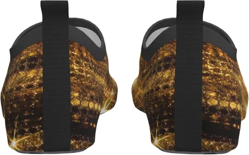 Vista 4 de Zapatos acuáticos de playa al aire libre diseño de brillo dorado zapatos descalzos calcetines de piscina para natación surf yoga