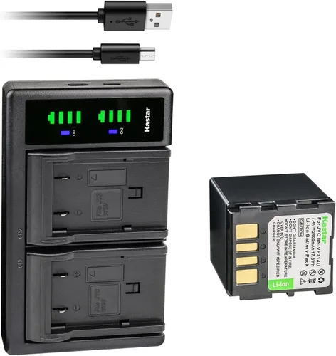 Vista 8 de Kastar Reemplazo del cargador de batería LTD2 USB para JVC BN-VF707 BN-VF707U BN-VF707UE BN-VF707US JVC BN-VF714 BN-VF714U BN-VF714UE BN-VF714US JVC