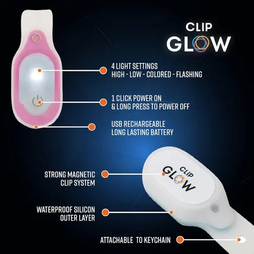 Vista 9 de Clipglow - Luz de enfermería con clip, luz de turno de noche de enfermería, brillante, ligera, magnética, portátil, linterna recargable por USB