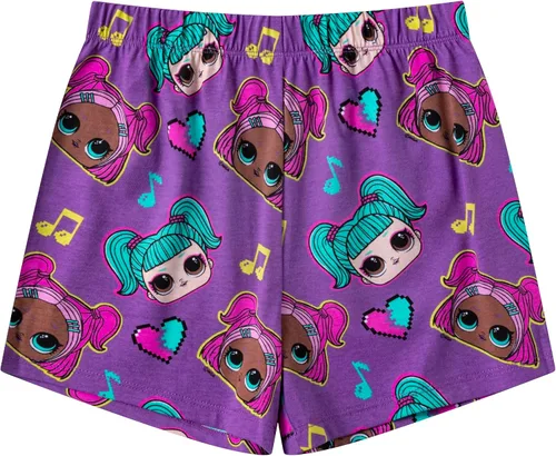 Vista 5 de L.O.L. Surprise! Conjunto de camiseta y pantalones cortos de manga corta para niñas pequeñas y grandes