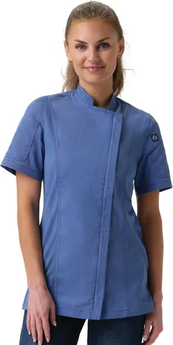 Vista 20 de Chef Works Springfield - Abrigo de chef para mujer Negro