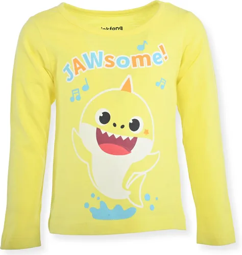 Vista 3 de Nickelodeon Baby Shark - Camisa de manga larga para niñas (3 unidades)
