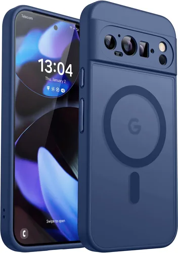 Vista 41 de CANSHN Funda magnética para Google Pixel 9 Pro XL (6.8 pulgadas), mejorada [protección completa de la cámara] [compatible con Magsafe]