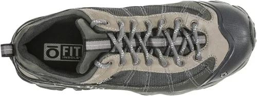 Vista 3 de Oboz Firebrand II Low B-Dry - Zapatos de senderismo para hombre, Gris