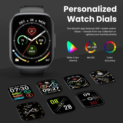 Vista 6 de Reloj inteligente para hombres y mujeres (respuesta/hacer llamadas), pantalla táctil de 1.95 pulgadas con monitor de frecuencia cardíaca/sueño