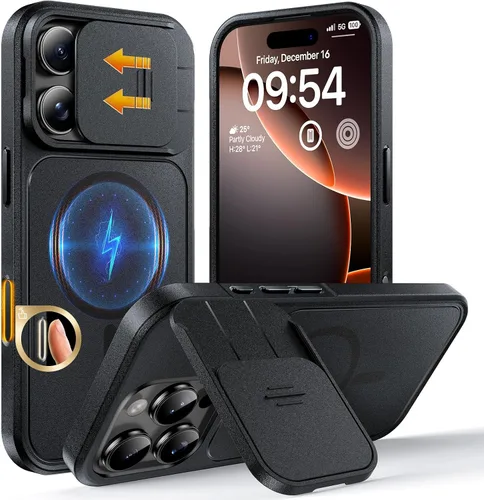 Vista 36 de TOCOL Funda para iPhone 11, compatible con Magsafe, protección completa de cámara, imanes integrados, protección contra caídas, funda translúcida