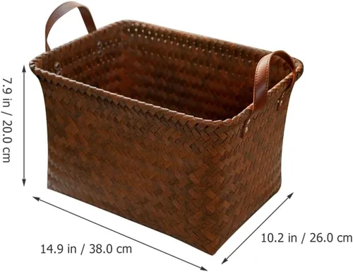 Vista 7 de Cabilock Contenedores de almacenamiento tejidos para el hogar, soporte resistente para ropa sucia para niños y niñas