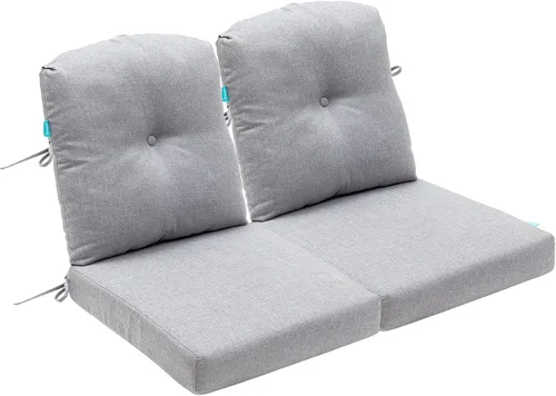 Vista 21 de QILLOWAY Juego de cojines para sillas de exterior con cuerdas, cojines de repuesto para muebles de patio (beige)