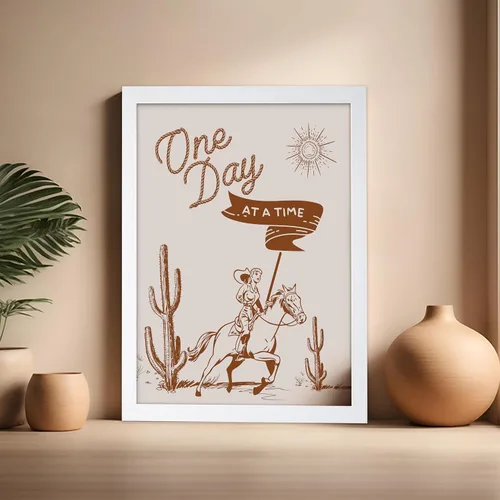 Vista 95 de Poster Master Póster de You've Yeed Your Last Haw - Impresión retro de vaquero marrón - Arte occidental - Arte moderno - Arte del salvaje oeste