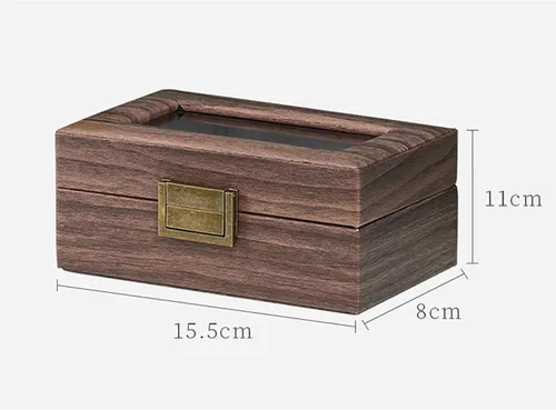Vista 8 de UnionPlus Caja organizadora de relojes de viaje, colección organizadora de almacenamiento de relojes, piel sintética de alta calidad