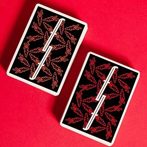 Vista 5 de MilesMagic Fontaine - Carrots Limited Carrots V3 Edition Cardistry Rare Deck de Zach Mueller con clip protector de tarjetas acrílico transparente