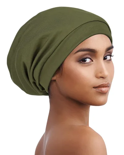 Vista 120 de Alnorm - Gorro con forro de satén y suave banda elástica para hombres y mujeres, talla única Se ajusta a la mayoría