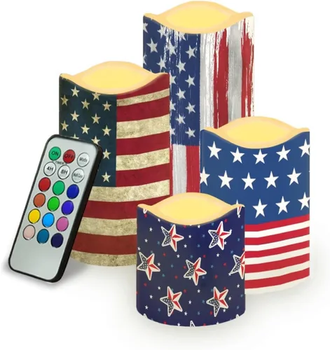Vista 24 de Ystardream Velas sin llama de hojas tropicales con control remoto que funcionan con pilas, velas LED realistas con control remoto y temporizador