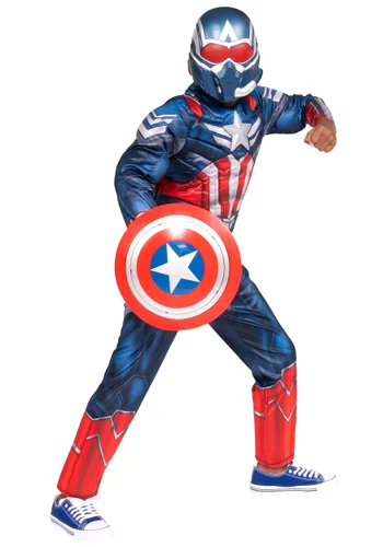 Vista 2 de Escudo de Capitán América de Sam Wilson de 12 Pulgadas Multicolor