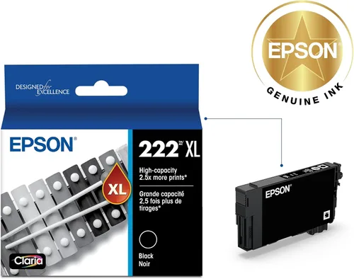 Vista 2 de Epson Cartucho negro de alta capacidad Claria Ink 222 (T222XL120-S) funciona con Workforce WF-2960, Expression XP-5200