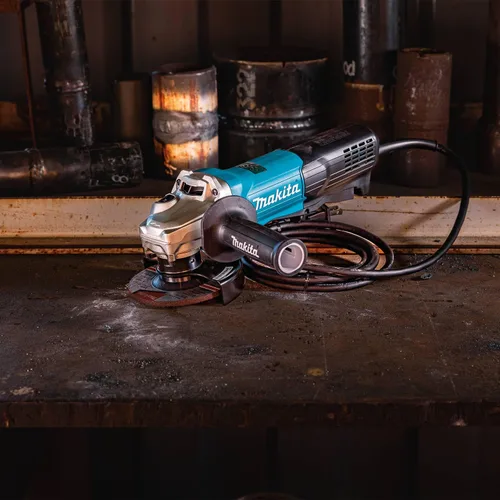 Vista 3 de Makita GA4595 Amoladora angular de alta potencia SJSII de 4-1/2", interruptor de paleta