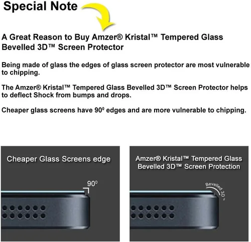Vista 5 de AMZER Kristal - Protector de pantalla de cristal templado para Sony Xperia Z4 Compact - Embalaje al por menor - HD Clear
