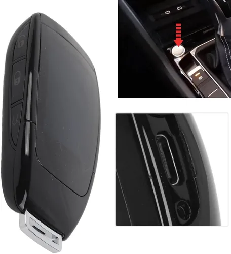 Vista 4 de Asixxsix Llave remota inteligente para automóvil, llave LCD universal TK900 sin llave para botón de arranque y parada del motor, función de ventana