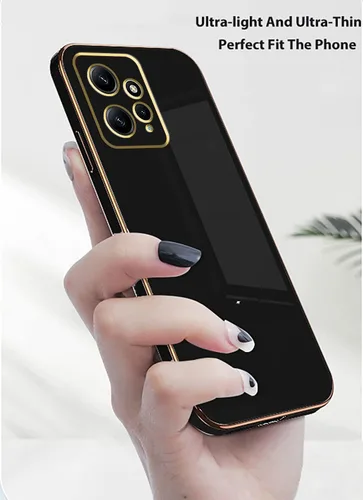 Vista 3 de Compatible con Redmi Note 12 4G Funda Silicona Rosa, Chapado para Xiaomi Redmi Note 12 4G Funda de teléfono a prueba de golpes Funda delgada y suave