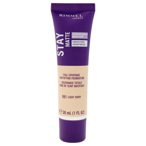 Vista 22 de 3 x Rimmel London Stay Matte - Base líquida mousse mate 30ml - 201 Beige clásico