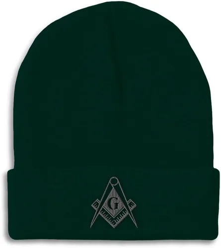 Vista 28 de Speedy Pros Gorros para hombres Mason Gray Thread Bordado Construcción Sombreros de invierno para mujeres Gorra de cráneo acrílico 1 tamaño Solo